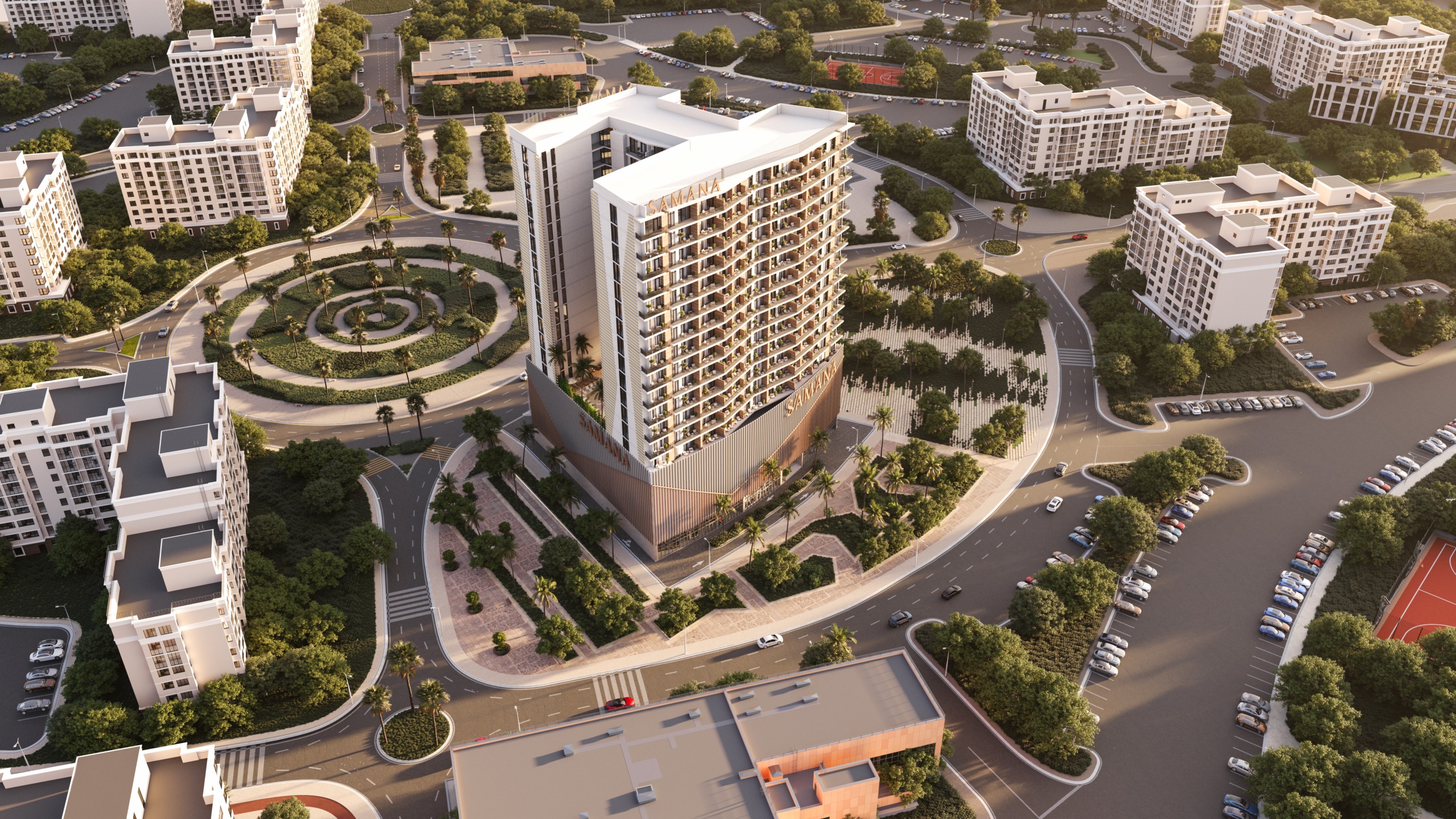 cam01-aerialview-MainEntrance Samana Greenfield